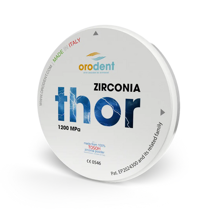 Zirconia Orodent Thor 1200 MPa