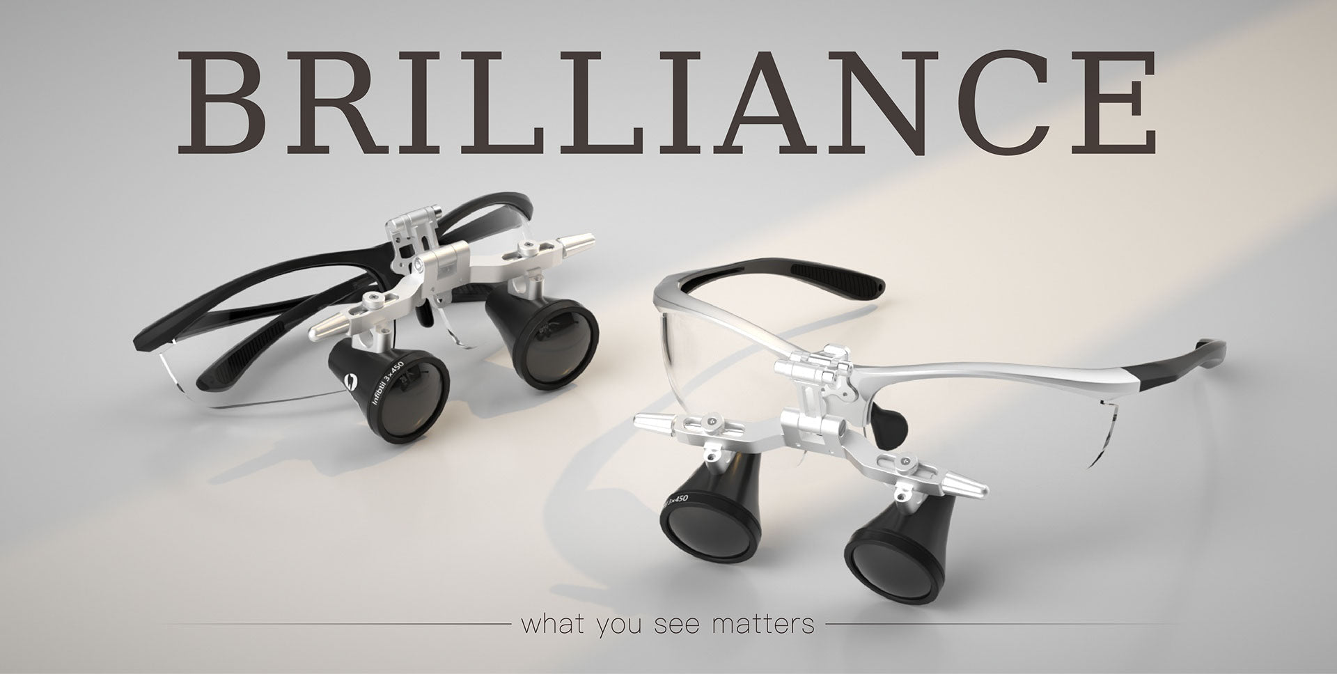Brilliance Binocular Loupe with Frames – Insight Medical